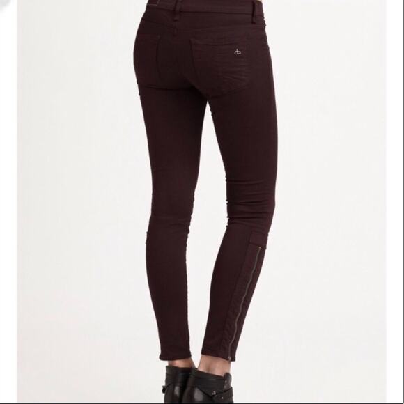 RAG & BONE DEVI SIDE LEG ZIP SKINNY JEANS SIZE 27 - Picture 12 of 12